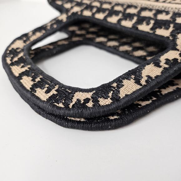 Christian Dior Mini Houndstooth Book Tote - Picture 8 of 9